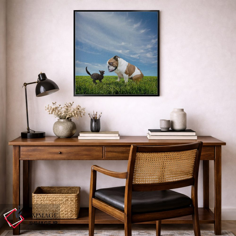 تابلو دکوراتیو روبرو شدن اثر لوند روزر - D6B