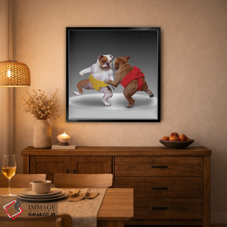 تابلو دکوراتیو سگ های سوموکار اثر لوند روزر - D5B
