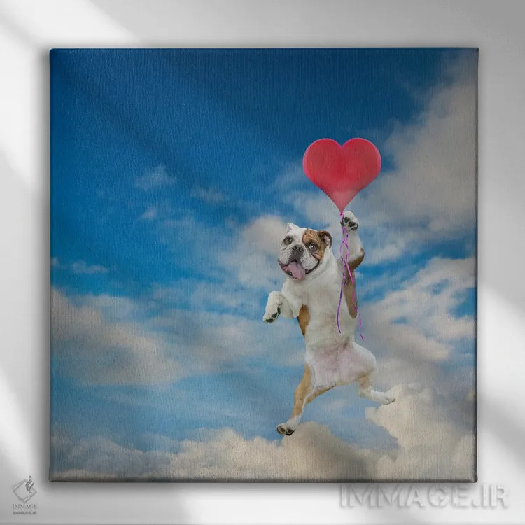 تابلو دکوراتیو عشق بالاتر اثر لوند روزر - نمای روبهرو روی دیوار