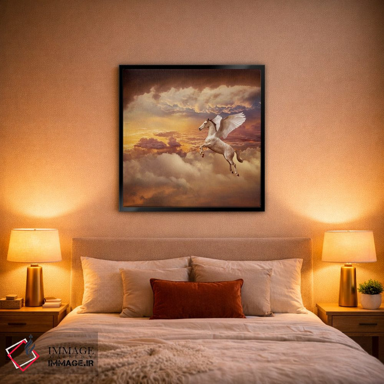 تابلو دکوراتیو پگاسوس در غروب اثر لوند روزر - D1B