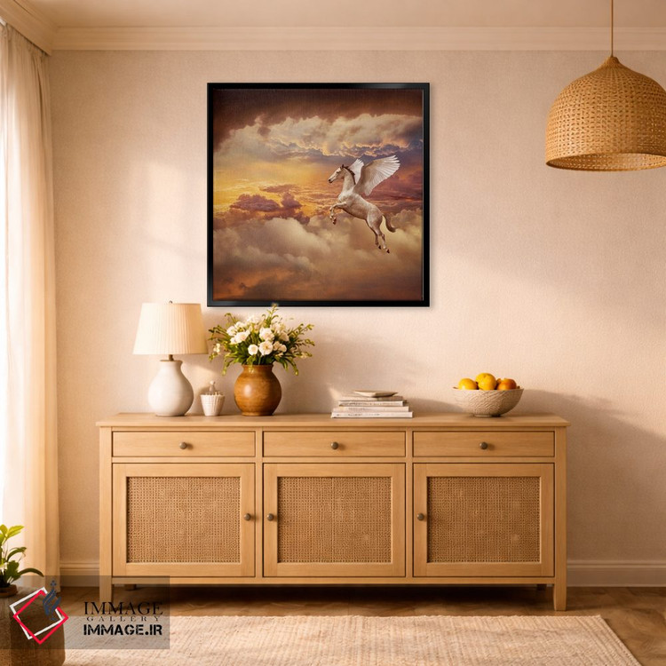 تابلو دکوراتیو پگاسوس در غروب اثر لوند روزر - D2B