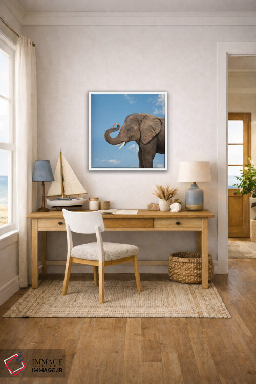 تابلو دکوراتیو دوستی فیل و موش اثر لوند روزر - D1W