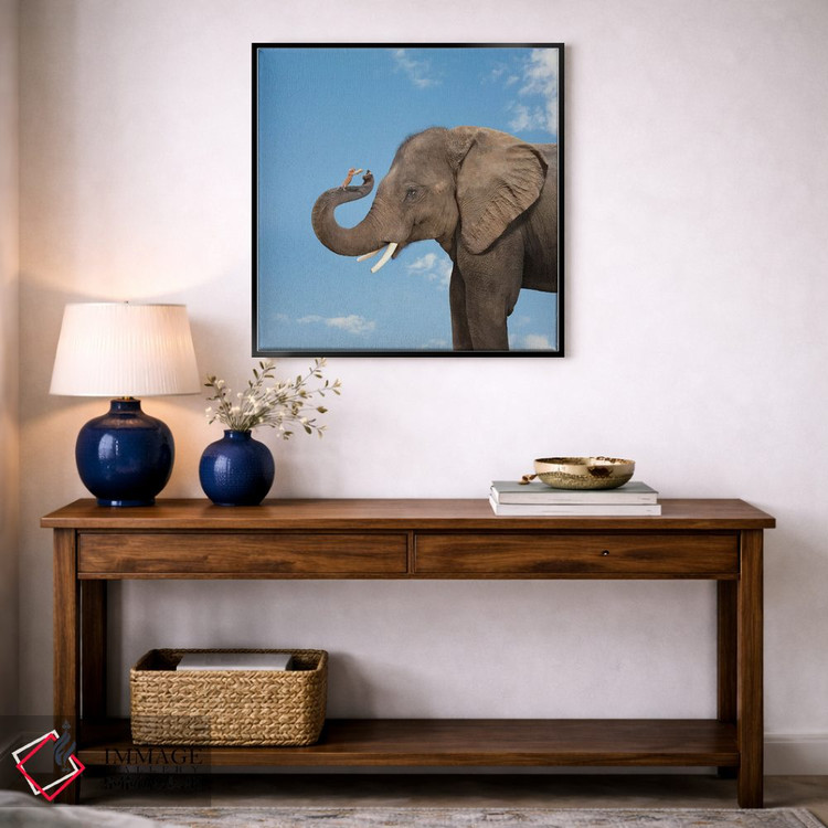 تابلو دکوراتیو دوستی فیل و موش اثر لوند روزر - D5B