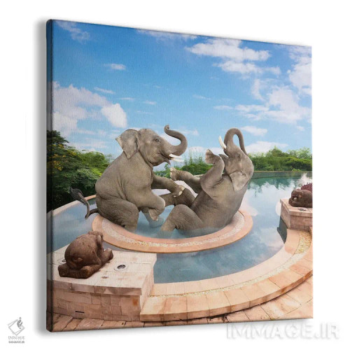 تابلو دکوراتیو اسپا برای فیل اثر لوند روزر - نمای پرسپکتیو محصول