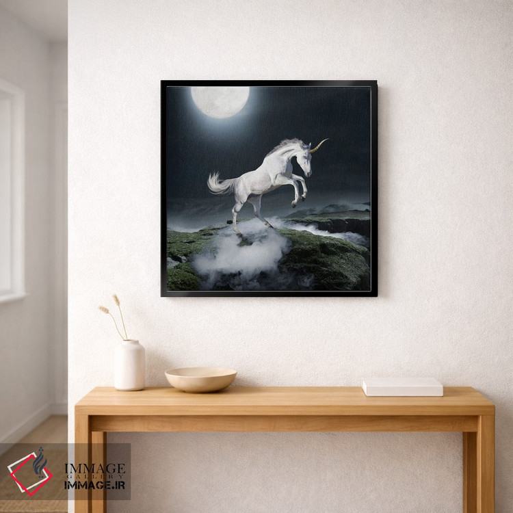 تابلو دکوراتیو تک شاخ نیمه شب اثر لوند روزر - D1B