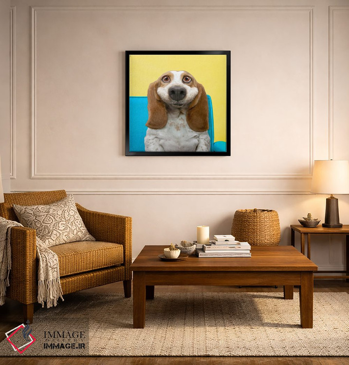 تابلو دکوراتیو زیبایی باست هاوند اثر لوند روزر - D3B