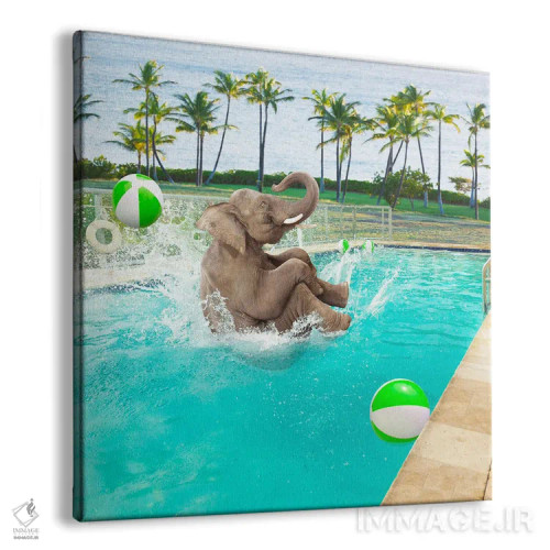 تابلو دکوراتیو پاشیدن بزرگ اثر لوند روزر - نمای پرسپکتیو محصول