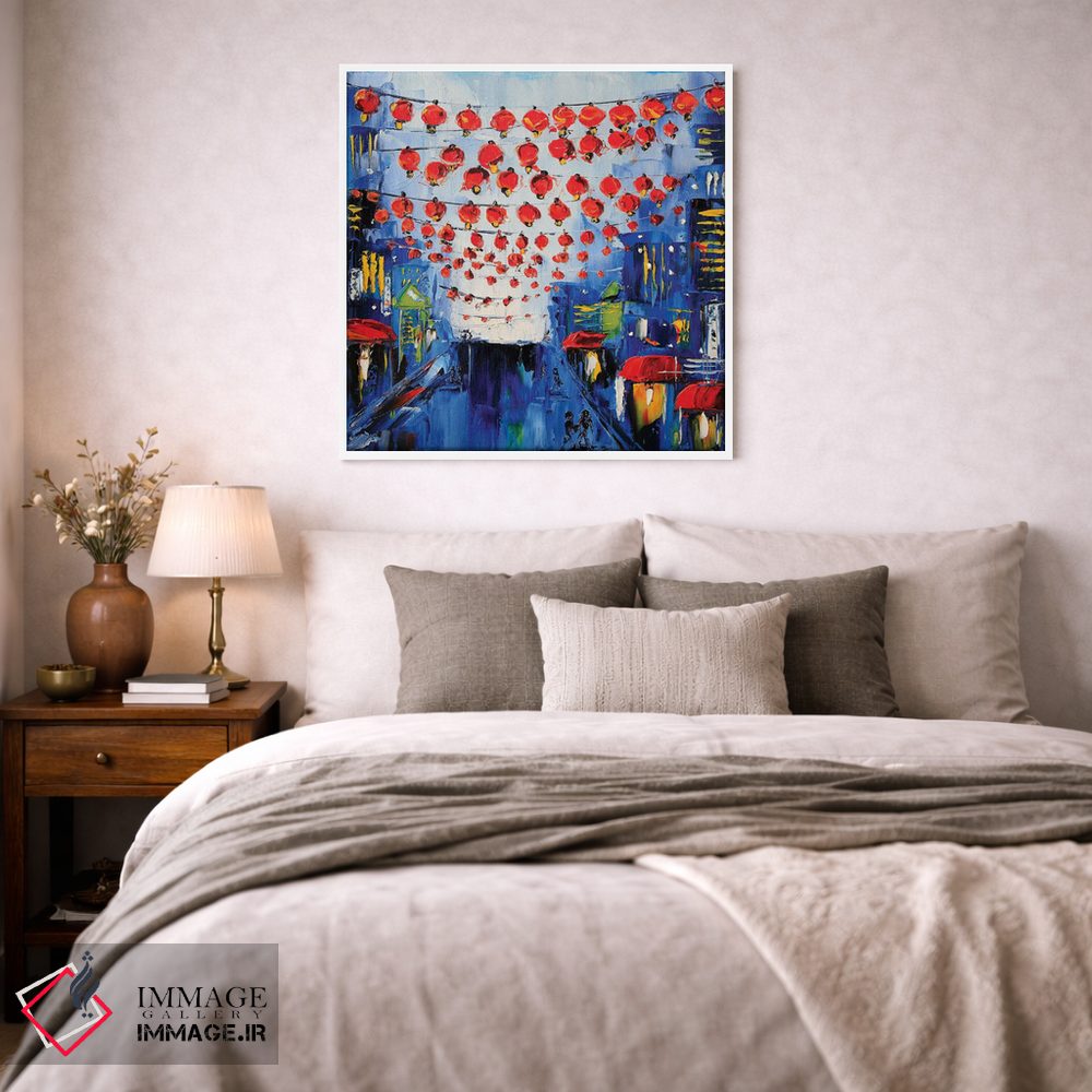 تابلو دکوراتیو محله چینی ها اثر لیزا الی - D1W