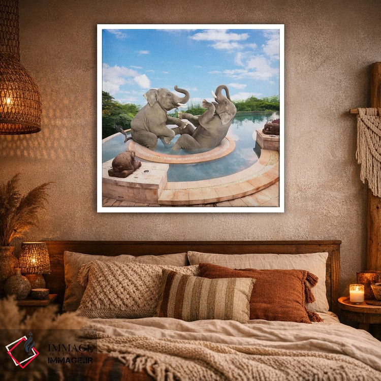 تابلو دکوراتیو اسپا برای فیل اثر لوند روزر - D1W