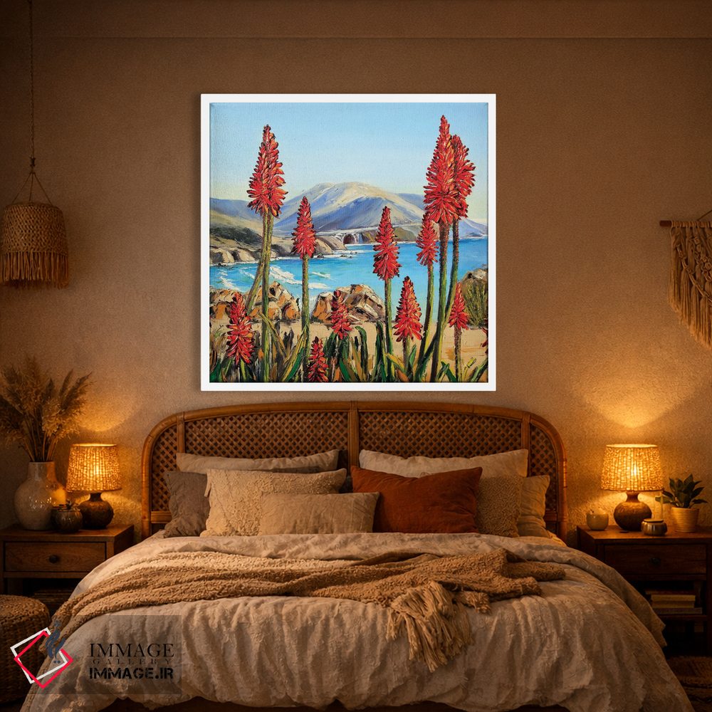 تابلو دکوراتیو سوسن های بیگ سور i اثر لیزا الی - D1W