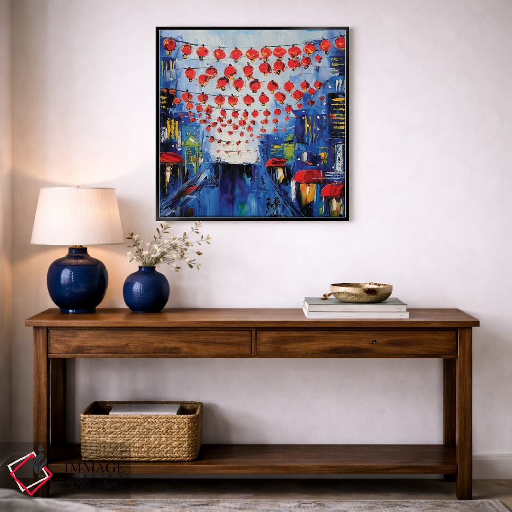 تابلو دکوراتیو محله چینی ها اثر لیزا الی - D4B