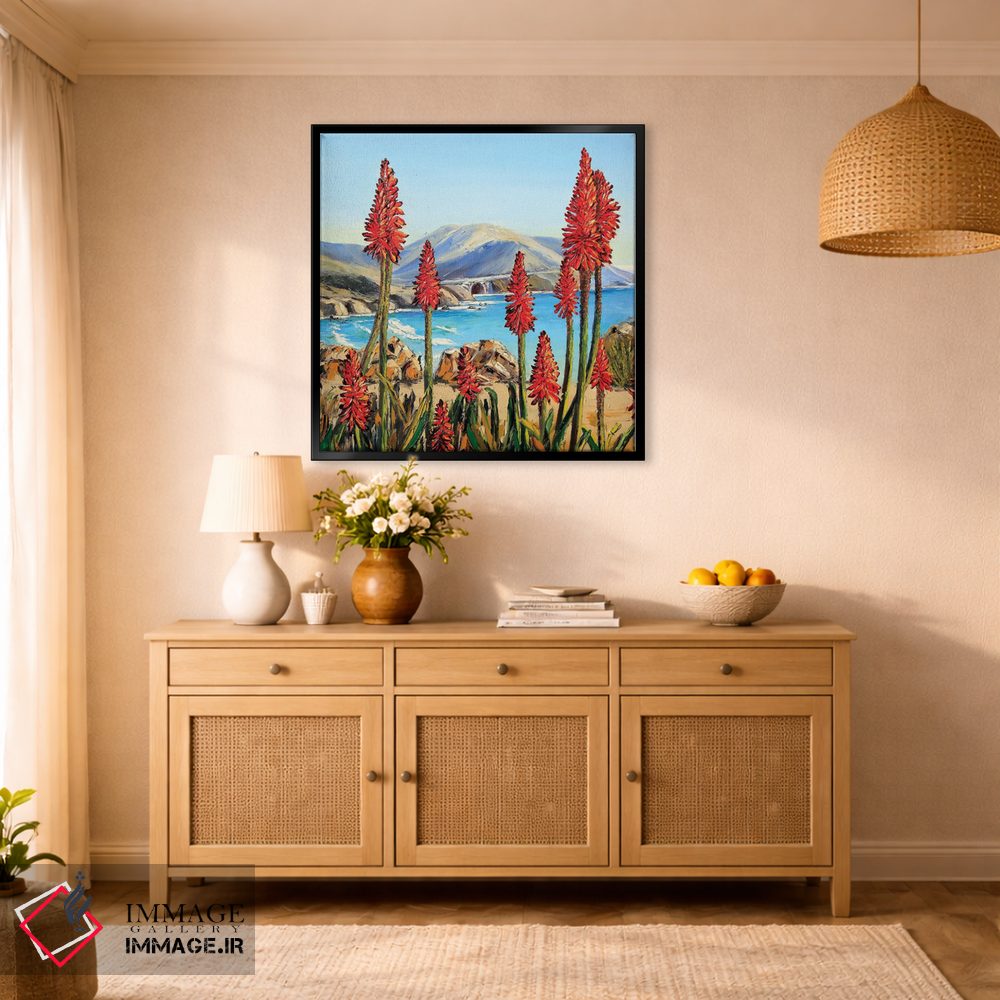 تابلو دکوراتیو سوسن های بیگ سور i اثر لیزا الی - D2B