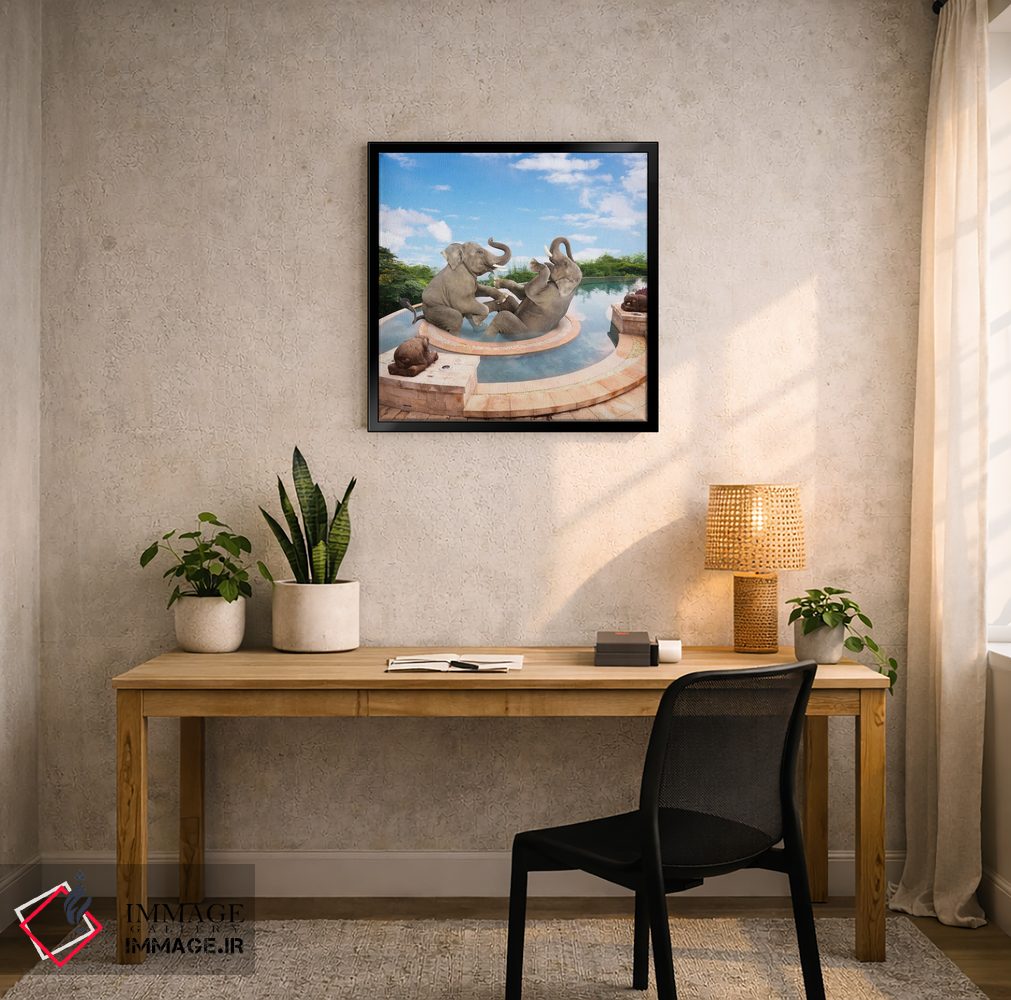 تابلو دکوراتیو اسپا برای فیل اثر لوند روزر - D5B