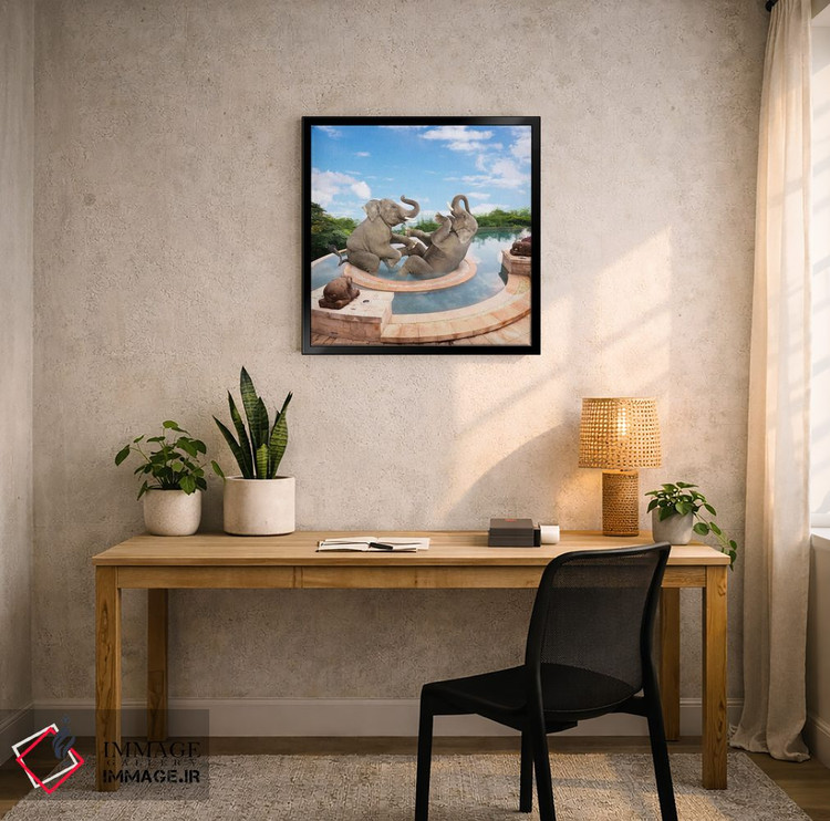 تابلو دکوراتیو اسپا برای فیل اثر لوند روزر - D5B