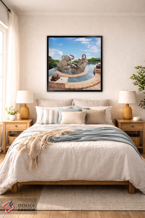 تابلو دکوراتیو اسپا برای فیل اثر لوند روزر - D6B