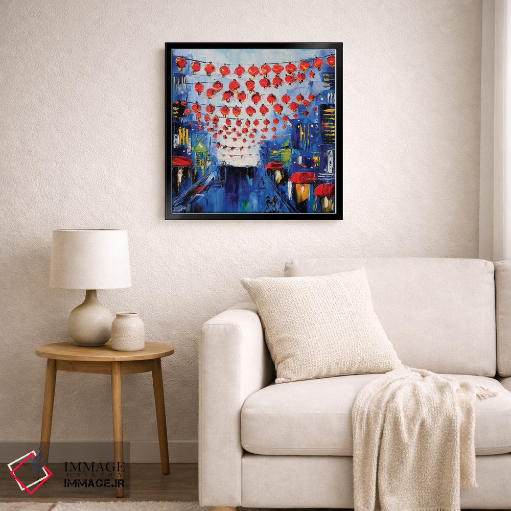 تابلو دکوراتیو محله چینی ها اثر لیزا الی - D6B