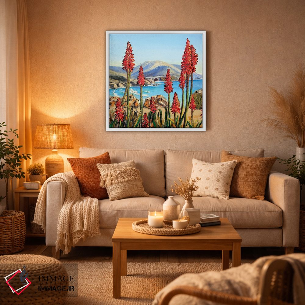 تابلو دکوراتیو سوسن های بیگ سور i اثر لیزا الی - D4W