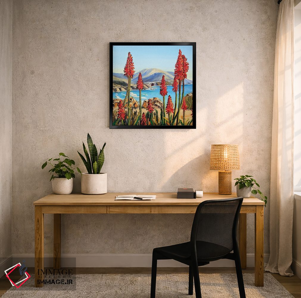 تابلو دکوراتیو سوسن های بیگ سور i اثر لیزا الی - D5B