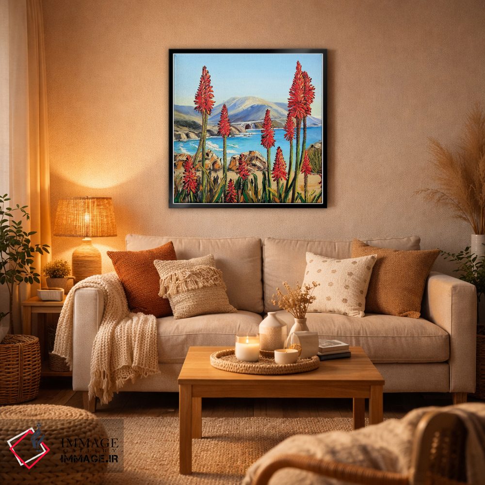 تابلو دکوراتیو سوسن های بیگ سور i اثر لیزا الی - D6B