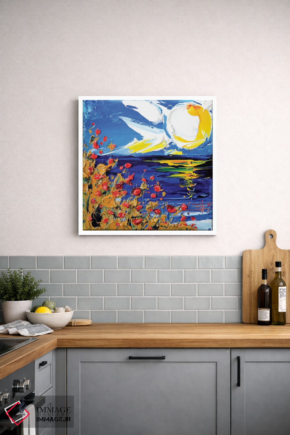 تابلو دکوراتیو غروب در مانتری اثر لیزا الی - D3W