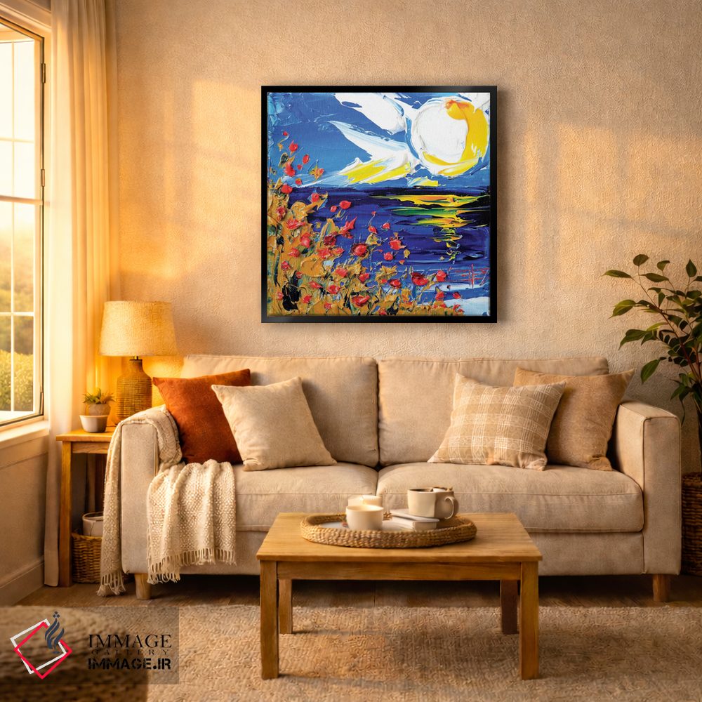 تابلو دکوراتیو غروب در مانتری اثر لیزا الی - D6B