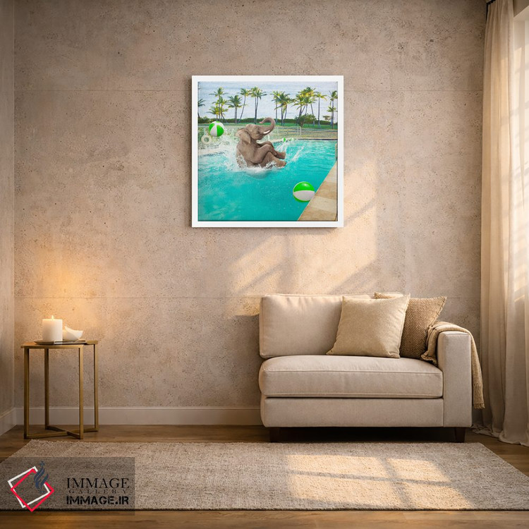 تابلو دکوراتیو پاشیدن بزرگ اثر لوند روزر - D1W