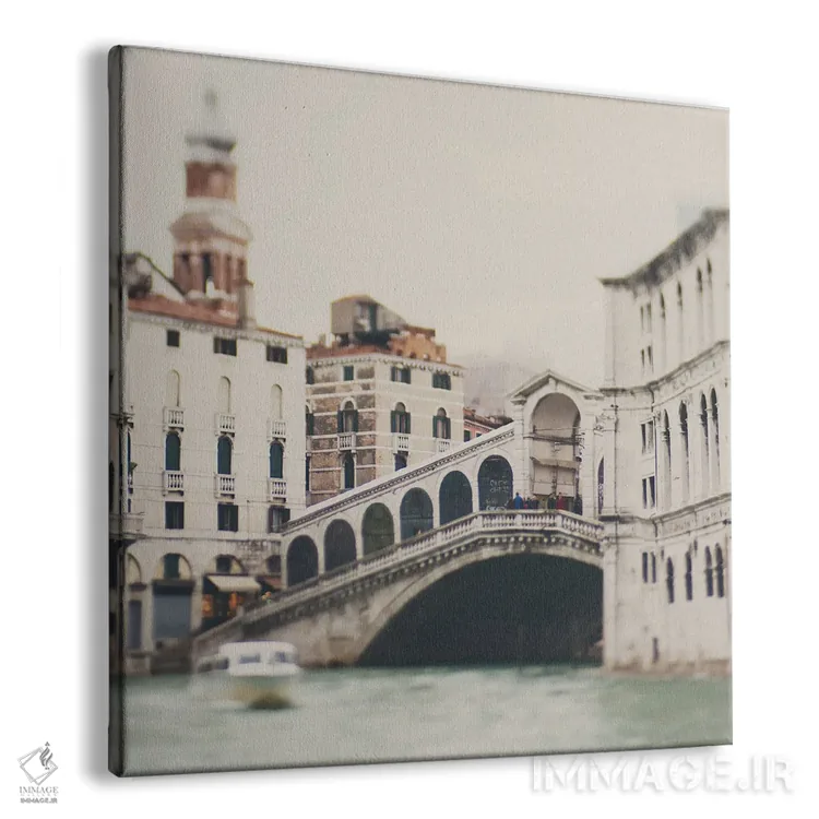 تابلو دکوراتیو پل ریالتو اثر لورا ایوانز - نمای پرسپکتیو محصول