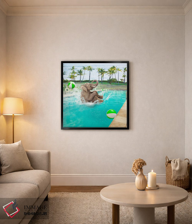 تابلو دکوراتیو پاشیدن بزرگ اثر لوند روزر - D5B