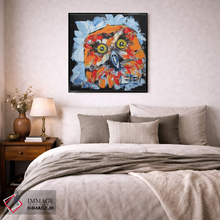 تابلو دکوراتیو پرنده بومی مورپورک نیوزیلند اثر لیزا الی - D5B