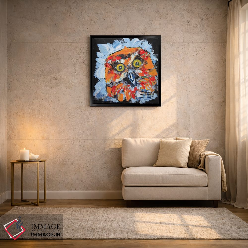 تابلو دکوراتیو پرنده بومی مورپورک نیوزیلند اثر لیزا الی - D4B