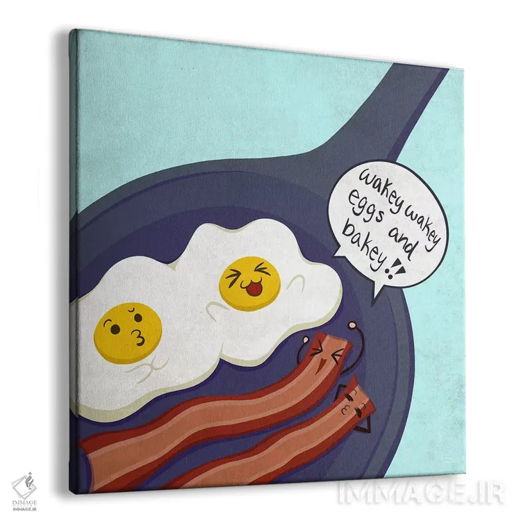 تابلو دکوراتیو زنگ بیدارباش صبحگاهی اثر فایو بای فایو کالکتیو - نمای پرسپکتیو محصول