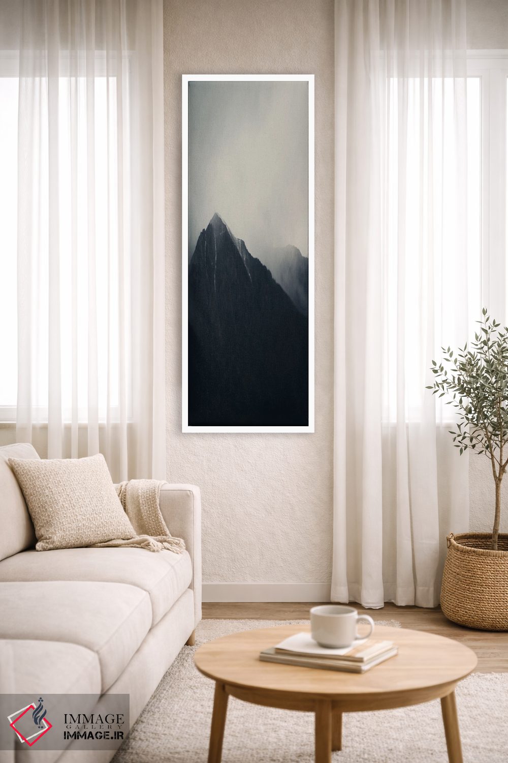 تابلو دکوراتیو سیرا نوادا در میان یک داستان اثر لورا ایوانز - D3W