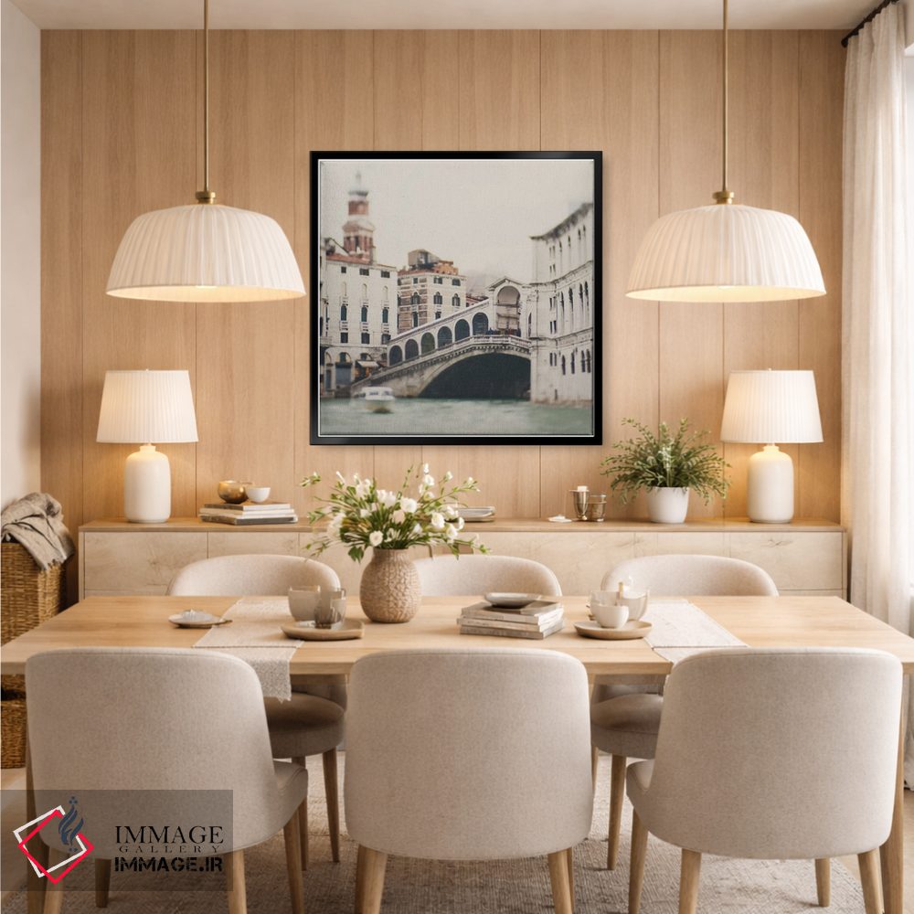 تابلو دکوراتیو پل ریالتو اثر لورا ایوانز - D6B