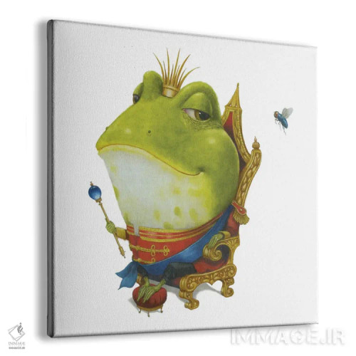 تابلو دکوراتیو شاهزاده قورباغه ای ۱ اثر لیزا فالکن سترن - نمای پرسپکتیو محصول