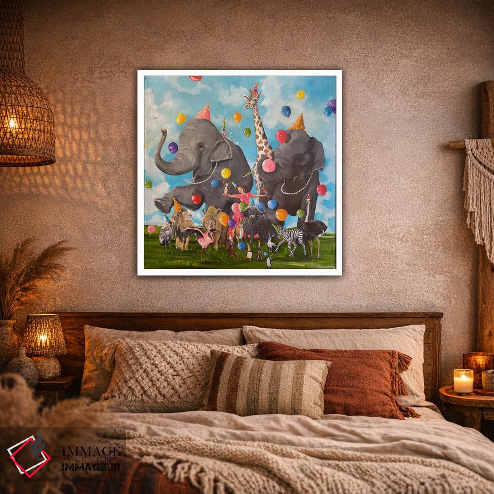 تابلو دکوراتیو ژن شادی جمع اثر لیزا فینچ - D1W