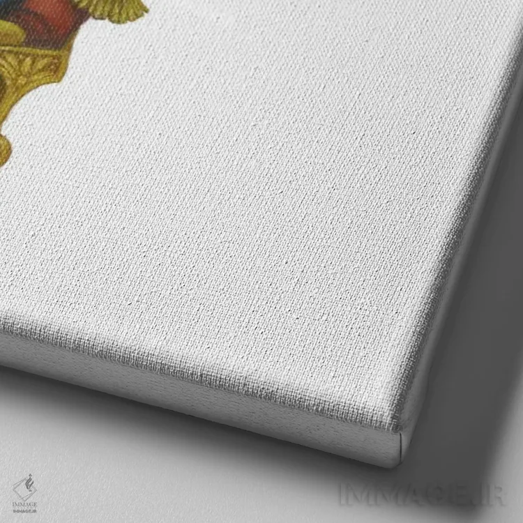 تابلو دکوراتیو شاهزاده قورباغه ای ۱ اثر لیزا فالکن سترن - نمای نزدیک بافت بوم