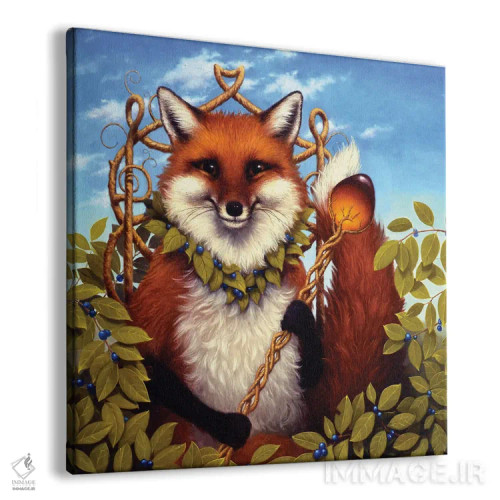 تابلو دکوراتیو گنجینه های روباه اثر لیزا فالکن سترن - نمای پرسپکتیو محصول