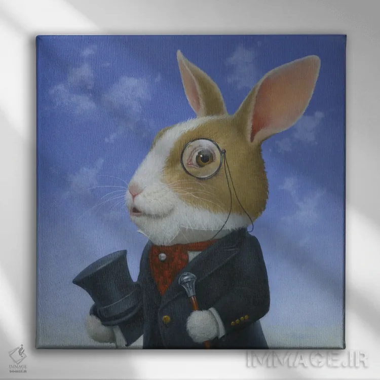 تابلو دکوراتیو هلندی شیک پوش اثر لیزا فالکن سترن - نمای روبهرو روی دیوار