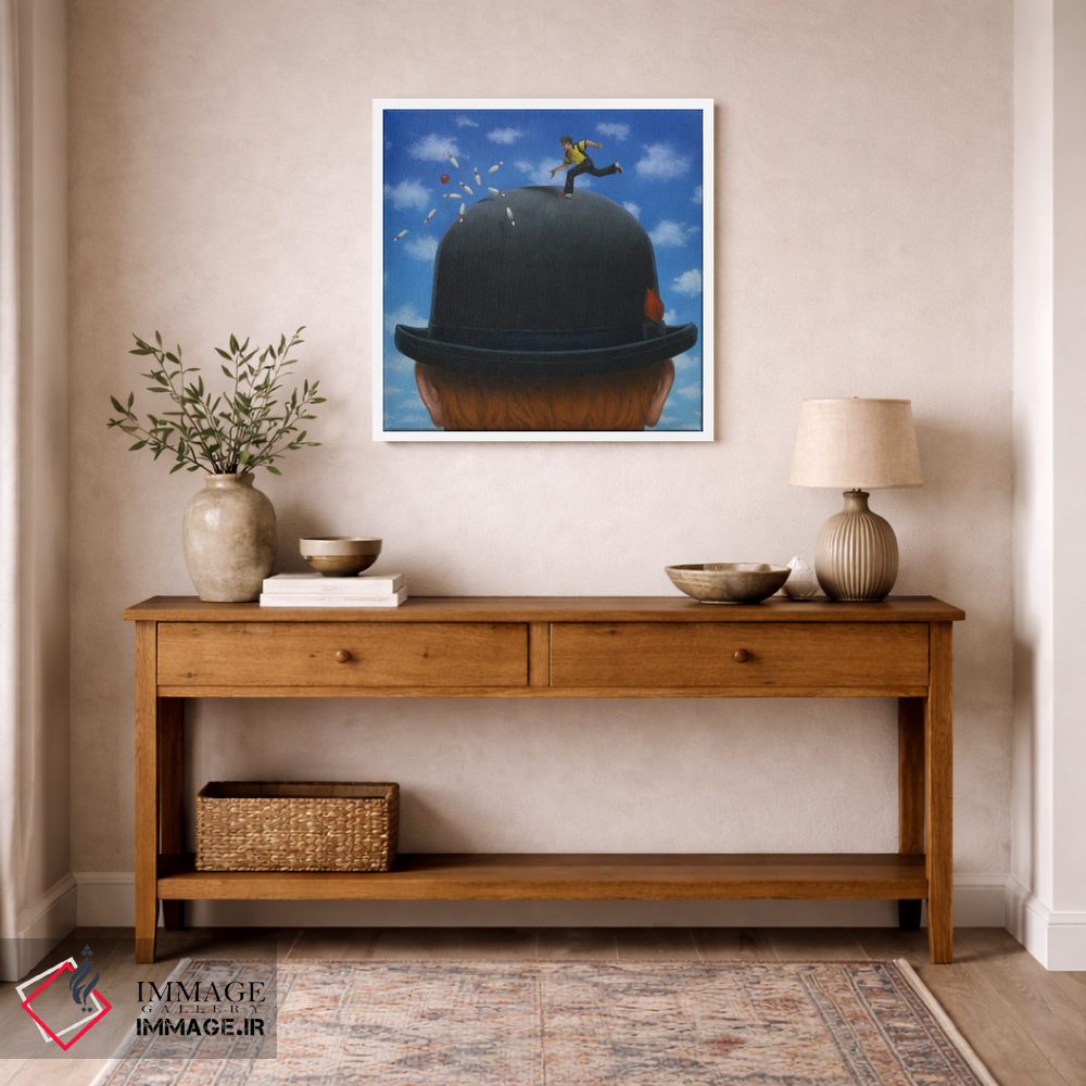 تابلو دکوراتیو کلاه بولر اثر لیزا فالکن سترن - D4W