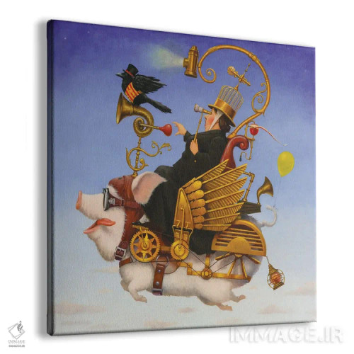 تابلو دکوراتیو پرواز خوک ها ۲ اثر لیزا فالکن سترن - نمای پرسپکتیو محصول