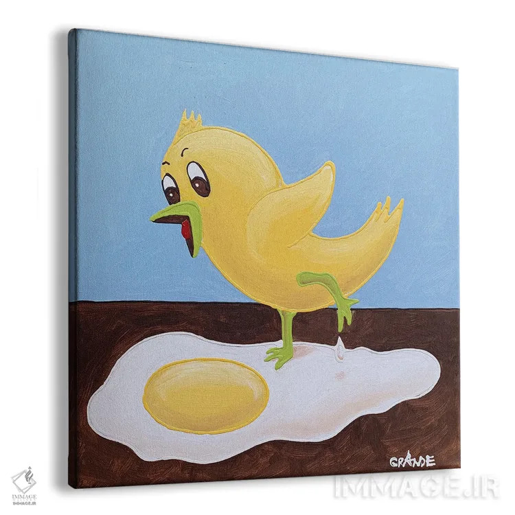 تابلو دکوراتیو اوه! اثر آلا گرانده - نمای پرسپکتیو محصول