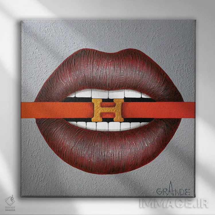 تابلو دکوراتیو عشق، کمربند هرمس اثر آلا گرانده - نمای روبهرو روی دیوار