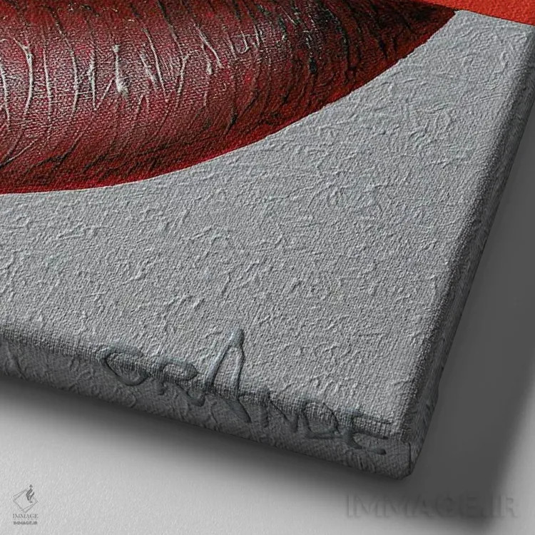 تابلو دکوراتیو عشق، کمربند هرمس اثر آلا گرانده - نمای نزدیک بافت بوم