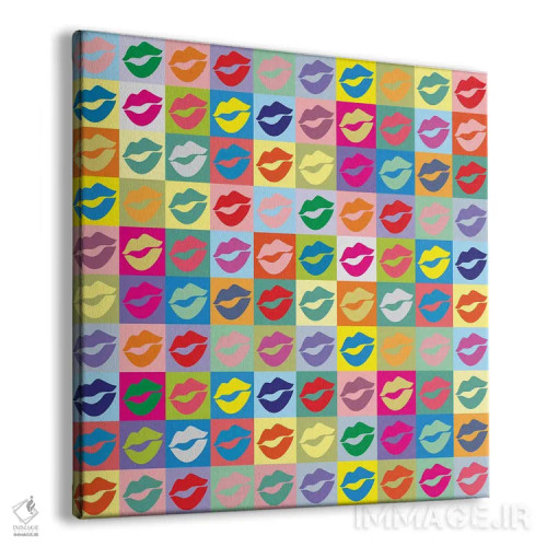 تابلو مدرن بوسه های فراوان اثر آلا گرانده - نمای پرسپکتیو محصول