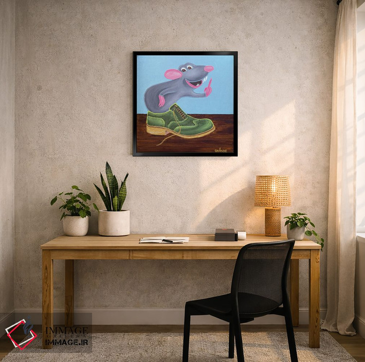 تابلو دکوراتیو اگر توانستی مرا بگیر اثر آلا گرانده - D5B