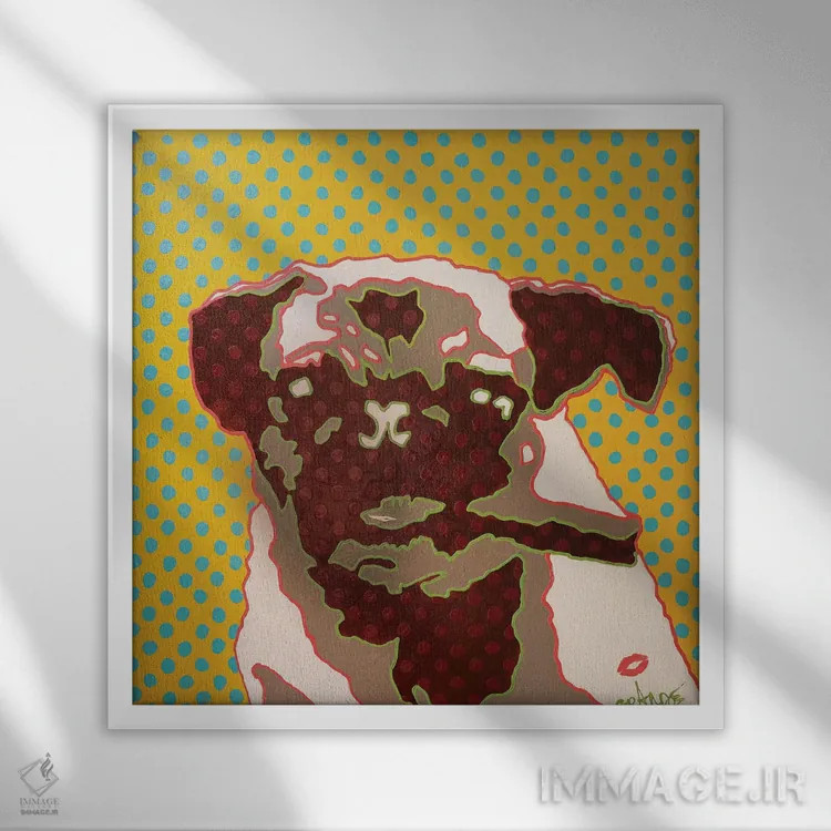 تابلو دکوراتیو رئیس پاگ اثر آلا گرانده - نمای قابدار سفید