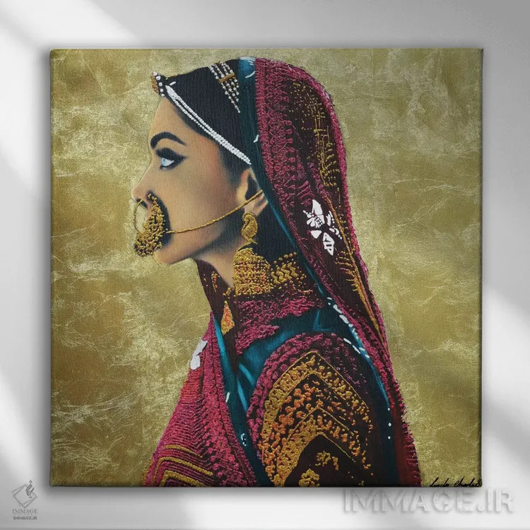 تابلو دکوراتیو پارواتی اثر لیندا چارلز - نمای روبهرو روی دیوار