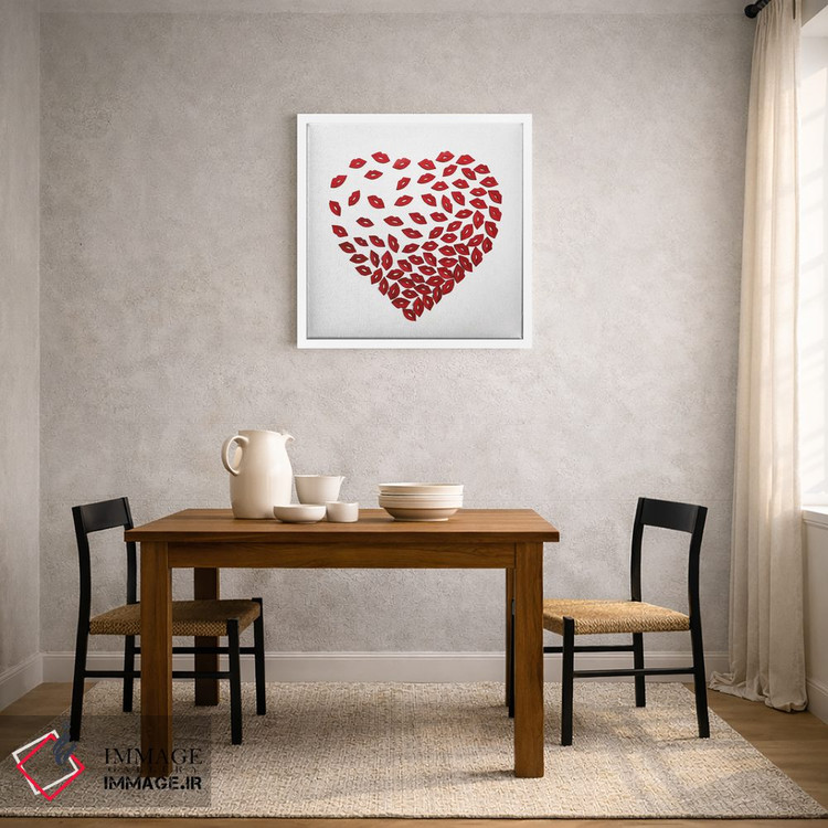 تابلو مدرن بوسه دل من اثر آلا گرانده - D2W