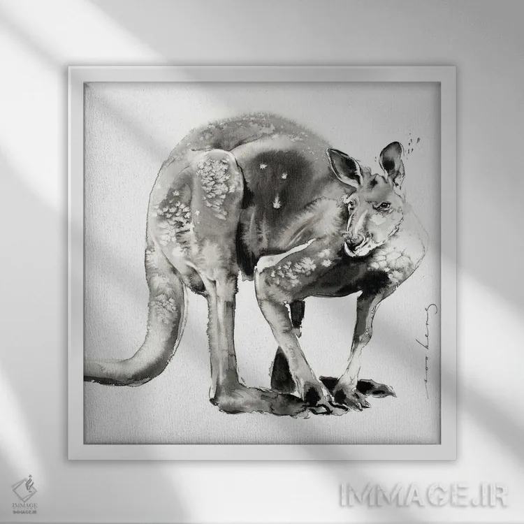 تابلو دکوراتیو پرش استرالیایی II اثر سو بنگ لیم - نمای قابدار سفید