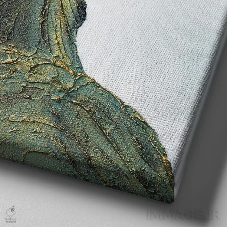 تابلو دکوراتیو تندیس آزادی اثر آلا گرانده - نمای نزدیک بافت بوم